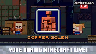 Minecraft Live 2021 Vote for the copper golem [upl. by Godard]