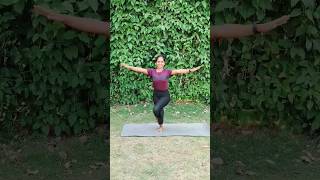 Garudasana  eagle pose benefits yoga healthylifestyle shorts [upl. by Mairem513]