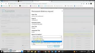 How to delete the submitted paper on Turnitin [upl. by Hairu]