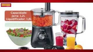 Multiprocessador de Alimentos Philco Multi All In One2 2 Velocidades [upl. by Convery522]