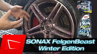 SONAX FelgenBeast Winter Edition Felgenreiniger Test  Kann der Zirbenduft überzeugen [upl. by Idnerb]