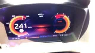 BMW i8 Speed Acceleration in Sport Mode 10  240 kmh on German Autobahn [upl. by Zindman]