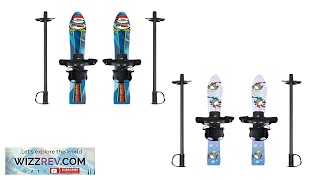 Short Skis for Snow with Ski Poles Outdoor Winter Equipment Snow Board Review [upl. by Fawna]