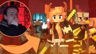 quotI Try Todayquot  A Minecraft Music Video ♪  Reaction by Rainimator [upl. by Crooks429]