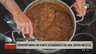 ¡Imperdible carne a la cacerola económica y fácil [upl. by Ausoj]