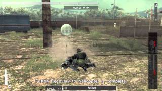 Metal Gear Solid  Peace Walker  No Hurt Non Lethal Mission 7 Boss  Tank T72U [upl. by Kaazi]