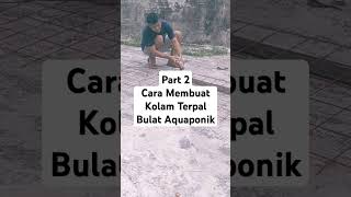 Cara Membuat Kolam Terpal Bulat Aquaponik Part 2 [upl. by Yancy]