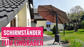 Bodenanker zum Eingraben für Sonnenschirm [upl. by Accebor]