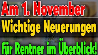 Erste Rentenzahlungen Informationen zur gesetzlichen Rentenversicherung ab 1 November [upl. by Znieh]