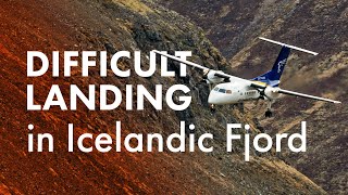 Extreme Airport Approach in Iceland  Isafjordur  BIIS HD [upl. by Oleic]