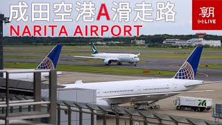 【LIVE】成田空港ライブカメラ A滑走路南側）＠朝日新聞成田支局 LIVE at Narita International airport [upl. by Onibag]