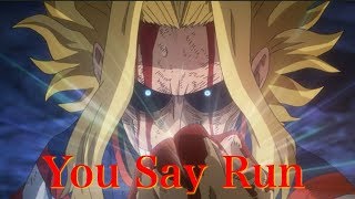 All Might vs All for One with You Say Run Jet Extended Version [upl. by Aerua]