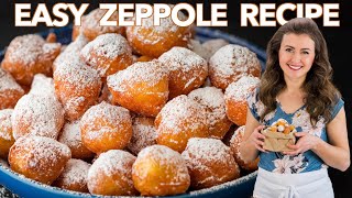 The Easiest Italian DONUTS Yess  Zeppole Recipe [upl. by Ahsaten199]