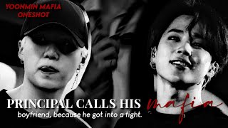 “principal calls his Mafia Boyfriend as he beats someone up”  yoonmin «mafia oneshot» [upl. by Hew]