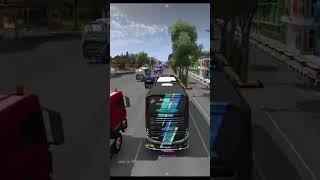 OVERTAKE DI MUNTILAN bussid busimulatorindonesia busimulator [upl. by Isawk]