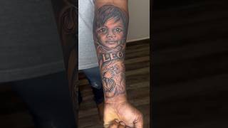 Realistic Portrait Tattoo art portrait youtubeshorts youtubevideo meta toptukotattoofactory [upl. by Ehrlich]