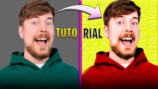 How to make thumbnail Image like mrbeast  Face Retouching like mrbeast  Hasnain Creates [upl. by Anoi]