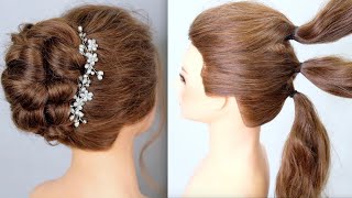 5 Mins Hairstyle Easy wedding Hairstyle Tutorial [upl. by Hiller108]