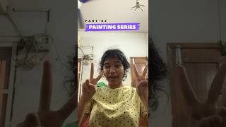 ⚡️Painting series part02🎨✨ Inniku oru pudhu try💜😍 art shorts  Ammu Bloopers [upl. by Dona]