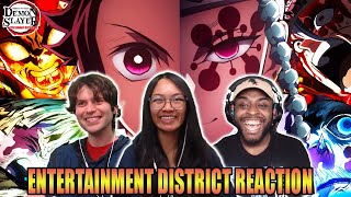 PEAK DEMON SLAYER The Entertainment District Arc REACTION in 2 hours [upl. by Notsreik793]