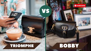 Celine Triomphe VS Dior Bobby Bag  Small but terrible [upl. by Nessie]