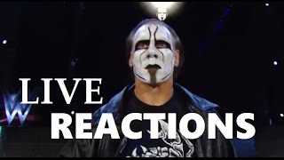 Live Reaction Compilation of Stings WWE Debut Pt1 [upl. by Miche]