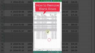 How to Remove Blank Rows Data Cleaning Excel Guide excel excelshorts exceltips [upl. by Colinson]