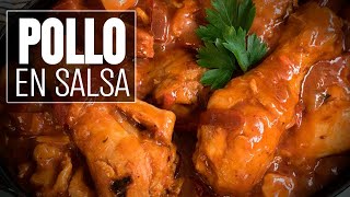 como preparar un delicioso POLLO EN SALSA de tomate fácil y rápido [upl. by Bondon]