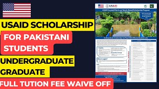 USAID Scholarship for Pakistani Student  How to apply [upl. by Elletsyrc]