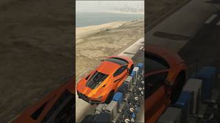 100😮 Trucks vs Sports Cars Mega Ramp TEST gta automobile memes [upl. by Noyek226]