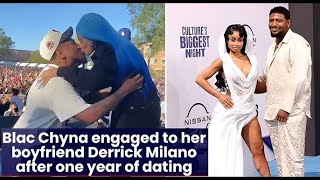 Blac Chyna Engaged to Derrick Milano After One Year of Dating [upl. by Eddra]