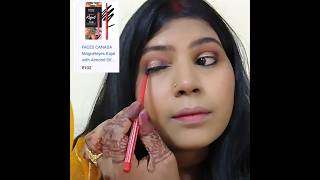 Faces Canada Kajal Eyeliner hacks Kajal se liner Kaise lagaentrending 🔥🔥viralvideo [upl. by Htebizile]