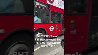 RHZ 1580Ramels Rail Replacement Bus Hire Mercedes Benz Citaro 0530 [upl. by Lalaj]