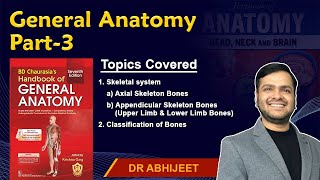 General Anatomy Part3 Axial skeleton bones Appendicular skeleton Classification of bones [upl. by Dougall]