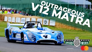 Outrageous V12 Matra screaming Festival of Speed fast run [upl. by Eimmak]