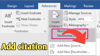 How to add Citations and References using Microsoft Word  Adding Citation and References by MS word [upl. by Maxie]