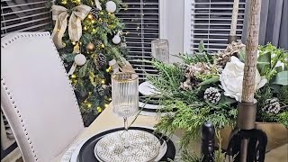 2 Stunning Christmas Trees 1 Elegant Diy Centerpiece Decorate With Me [upl. by Fiel]