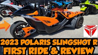 2023 POLARIS SLINGSHOT R TEST RIDE AND REVIEW [upl. by Jerrol436]