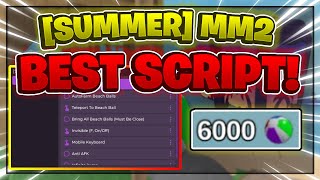 SUMMER Murder Mystery 2 Script GUI  Hack INSTANT BEACH BALLS AUTOFARM AND MORE [upl. by Aerdno]