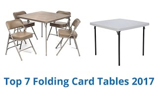 7 Best Folding Card Tables 2017 [upl. by Condon]