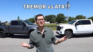 The 2022 Super Duty Tremor is better than a GMC Sierra AT4 [upl. by Nanreik]