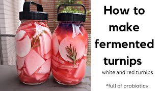 HOW TO MAKE FERMENTED TURNIPS  EASY AND DETAILED RECIPE [upl. by Yur]