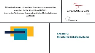 ITSIMM 8th edition  Chapter 2 Structured Cabling Systems [upl. by Neeneg770]