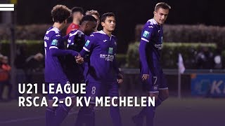 U21 League  RSCA 20 KV Mechelen [upl. by Marvella]