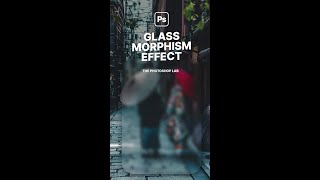 Photoshop Glass Effect Photoshop shorts photoshoptutorials [upl. by Etessil]