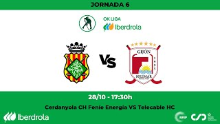 OKLigaIberdrola  CH Cerdanyola Feníe Energia  Telecable HC 6ª Jornada [upl. by Aidnis32]