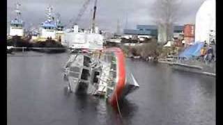 Coast Guard Response Boat SelfRighting Test [upl. by Naeloj225]