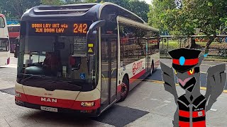 20241022 SMB317Y 242 SMRT Jurong West Bus Package  Boon Lay Interchange 前 [upl. by Ahsilyt]