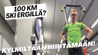 Hiihtoloma Onnistuuko 100 km Ski Erg laitteella osa 1 [upl. by Yaja941]