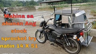 Yamaha ytx 125 Gapang sa ahunan  14 x 51 sprocket set [upl. by Anidnamra]